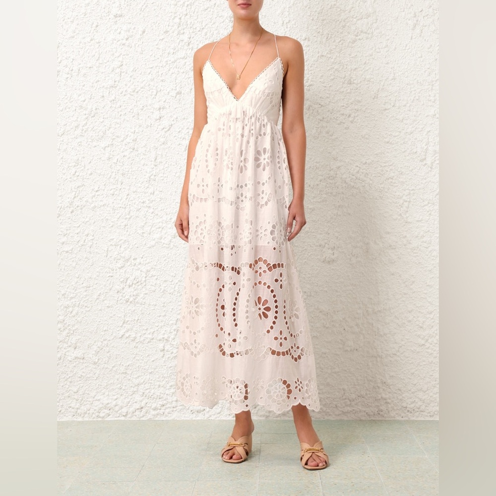Zimmermann White Lace Maxi Dress